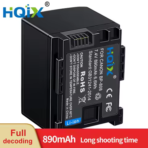 HQIX for Canon LEGRIA FS10 FS11 FS21 FS22 FS36 FS37 FS46 FS100 FS200 FS306 FS406 Camera BP-808 809 B