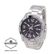 Casio Men's Diver Look Silver Stainless Steel Band Watch MTPVD01D-1B MTP-VD01D-1B