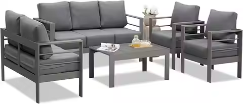 High Quality Aluminum Garden Furniture Garden Sofa Set Outdoor Outdoor Patio Furniture Set Modern Ga