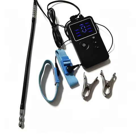 Urethral Sounding Insert Metal Male Plug Dilator Horse Eye Rod 8 Modes Electric Shock Cock Rings Nip