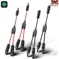 1F Solar Panel Connectors, Tool-free 1 to 2 Splitter Y Branch Adapter, Portable Widely Used Waterpro