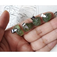 Natural Green Apatite Crystal Raw Stone Pendant Necklace for attack wealth & Lucky