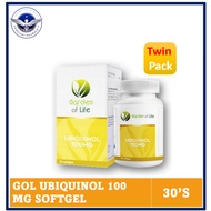 GARDEN OF LIFE COQ10 UBIQUINOL 100 MG CAPSULE (2 X 30'S) READY STOCKS