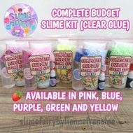 CLEAR COMPLETE BUDGET SLIME KIT CLEAR GLUE BY SLIME FAIRY SLIME KIT SLIME SET SLIME ACTIVATOR SLIME 