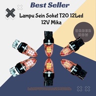 T20 car turn signal lights, 1.12 feet, 12 volt Led, silent light, mica material