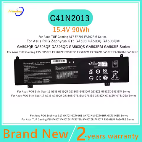 C41N2013 Battery For ASUS ROG Strix Scar 15 G533 G533QR G533QM G733 G733QR G17 G713 G713QR GU603H GA