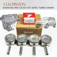 CLK YRV K3-VET Type 72mm 72.5mm 73mm low compression ratio Piston & Ring fits MYVI K3VE engine bolt 