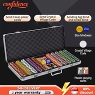 Poker chip set, casino games, casino chips, poker chips/mahjong chips/Texas Hold'em chips with carry
