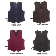 Falcon S/Uniform Vest Pengawas Biru Tua Coklat Maroon Hitam V08B V08C V08M V08H