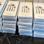 SM SM SM Ready Stock Wholesale Household EG Western Food Stainless Steel Knife Spoon Fork Four-Piece