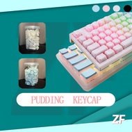 ZIFRIEND Pudding Keycap 130Key OEM For Customized Keyboard Game Mechanical Keyboard Keycaps