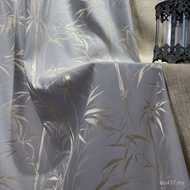 New Chinese Style 2022 Bamboo Leaf Finished Product Study Bedroom Luxury Shading Living Room Golden 