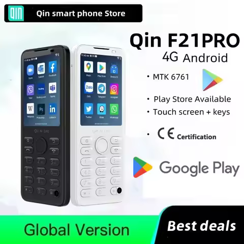 Google Play Store New Qin F21 Pro Smart Touch Screen Phone 2.8 Inch 3GB + 32GB / 4GB 64GB Bluetooth 