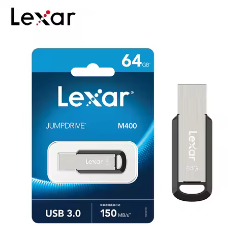 Original Lexar JumpDrive M400 USB 3.0 Flash Drive 32GB Read Max 130MB/s Memory Stick 64GB 128GB 256G