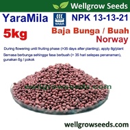 5kg Yara 13-13-21 /  Baja Bunga Buah / Baja Sebatian / Baja Yara / YaraMila Fertilizer / Fruit Ferti