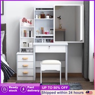 【aihome】Dressing Table & LED Mirror Makeup Drawer Storage Table Cosmetic Table Bedroom Table Vanity 