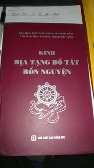 Kính biếu Kinh Địa Tạng Bồ Tát trọn bộ cho quý vị phật tử ạ
