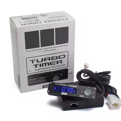 Universal Flameout Delay Device HKS Turbocharged Engine Protector Turbo Timer LED Display White/Red/