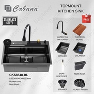 CABANA Top mount Kitchen Sink 850X500 Stainless Steel 304 HoneyComb Kitchen Sink Honeycomb Dapur Mul