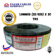 FAJAR TRS 1.0mm X 3core TRS Cable 100% Pure Copper 100Meter
