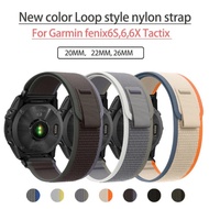 For Garmin fenix7 7X Nylon Watch strap Quick Release for 6X Pro Enduro Instinct Mk1 EPIX gen2 22 26mm Arm Strap