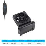 HATELI Mini Aquarium Fish Tank Automatic Temperature Control Fan Water Cooling Aquarium Fan Water Si