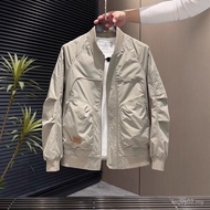 Men Men's Fashion Jacket All-Match Casual Handsome Jacket Overalls Trendy Tops Spring Autumn Trendy 