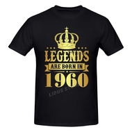 Legends Are Born In 1960 62 Years For 62th Birthday Gift T shirt  T-shirt 100% Cotton a birthday pre