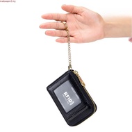 Women's Small Credit Card Wallet RFID Blocking Credit Card Holder Zipper Card Case