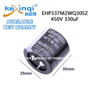 (1pcs)450V 330uF D35xL30mm 1.38x1.18in EHP337M2WQ30SZ Snap-In Aluminum Electrolytic Capacitor