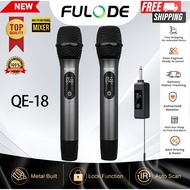 FULUODE QE-18 All Metal wireless microphone Variable frequency Anti-interference DSP chip intelligen