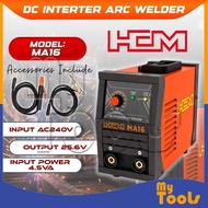 Mytools HCM MA16 DC Inverter Arc Welder 140A Welding Machine with Electrode Holder & Earth Clamp