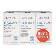 Live-Well E-Balance 400IU 60'S x 3 HTM Pharmacy