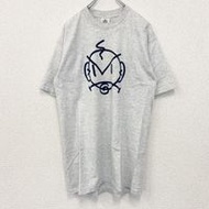 古著 90 年代 Lee 短袖印花 T 卹，美國製造，顏色淺灰色，復古設計，L 碼