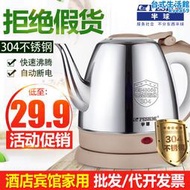 半球長嘴電熱燒水壺小型迷304不鏽鋼快壺泡茶家用茶壺開水壺煮器1