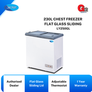 SNOW 230L SLIDING DOOR GLASS FREEZER WITH INNER LAMP LY250GL-L - ORIGINAL SNOW MALAYSIA