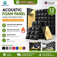 【COD】12pcs Acoustic Foam Panels Sound Proof Foam Panels Work Studio Foam Sound Proofing Foam Wall Pa