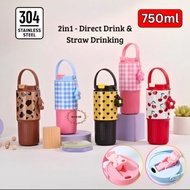 TUMBLER STAINLESS STEEL 710ML SUS-304 CHERRY RIBBON