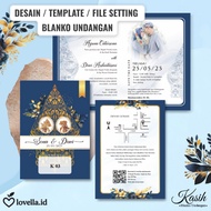 CDR Invitation Card Setting File Blank Kasih 03 - Invitation Design Template Ready to Edit