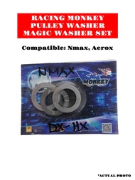 RACING MONKEY PULLEY WASHER / MAGIC WASHER ONLY SET 3PCS. COMPATIBLE: NMAX, AEROX