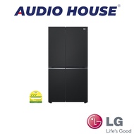 LG GS-B6473EP  647L SIDE BY SIDE FRIDGE  COLOUR: ESSENCE MATTE BLACK  3 TICKS  W913xH1790xD735MM  2 