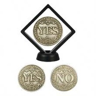 Yes Or No Lucky Coin, Decision Making Commemorative Coin, Double-Sided Badge, Collectible Gift, Hall