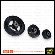 XP TOOL Heavy Duty Rubber Wheel 4 5 6 8" inch 085W Black Trolley Laker Bearing Lori Wheel im