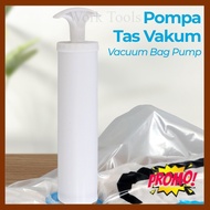 Vacuum Bag Pump Clothes Storage Vacuum Bag Pump - White