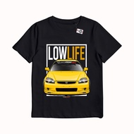 KRMK Unisex Children's Distro T-Shirt with Car Image HONDA CIVIC FERIO EK9 TYPE R JDM