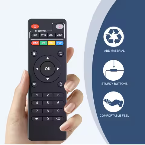 Replacement Remote Control for Android TV Box, Compatible with MXQ Pro 4K, T95, X96, H96, M8S, M8N a