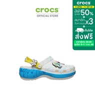 CROCS รองเท้าลำลองผู้หญิง SMURFS CLASSIC PLATFORM CLOG รุ่น 210822-90H - MULTI COLOR