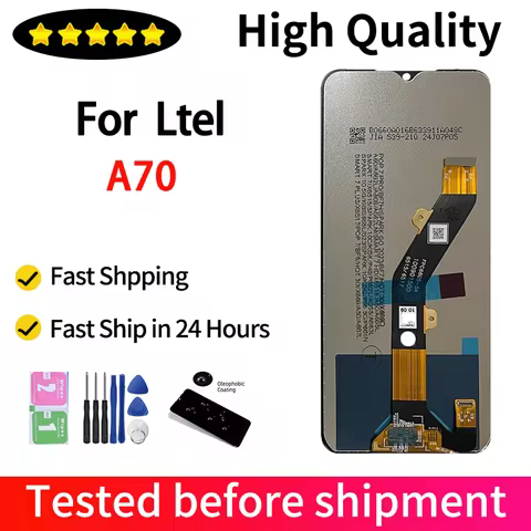 6.6' High Quality For Itel A70 LCD A665L Display Touch Screen Digitizer Panel Assembly Replacement F