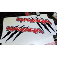 NAVARA Cutout Vinyl Sticker 2pcs 23.5x11 inches