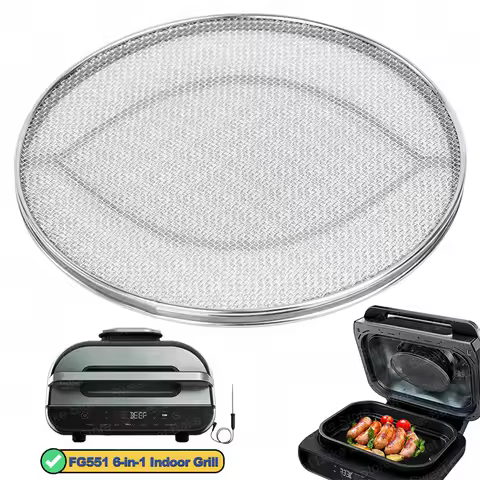 Air Fryer Stainless Steel Replacement Splatter Shield for Ninja Foodi FG551, DG551, BG500A, Ninja 6 
